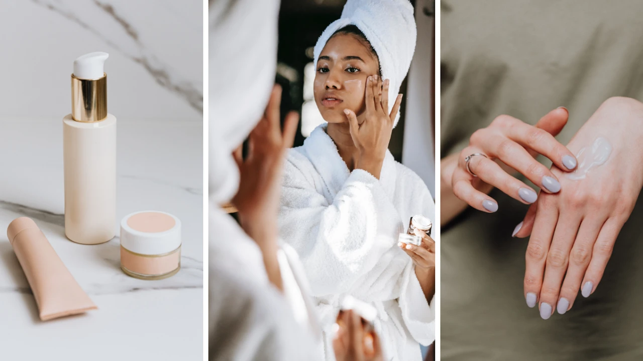 Two mint chocolate milkshakes with whipped cream and green sprinkles.